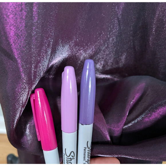 Vintage Prom Dress Maxi Gown L Purple Y2K Bow Goth Babydoll Regency Princess - Picture 4 of 13